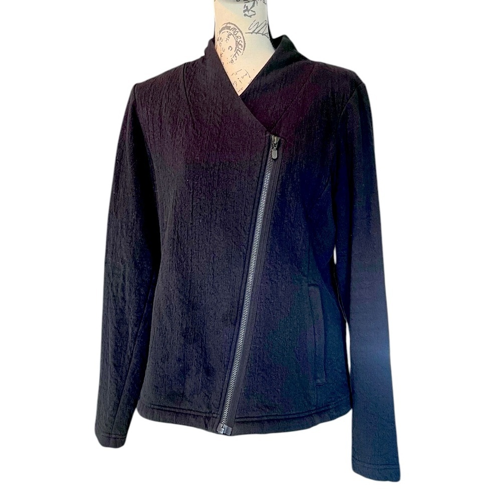 EX OFFICIO Ladies OLENA Cardigan Jacket Black UPF 30 Size M
